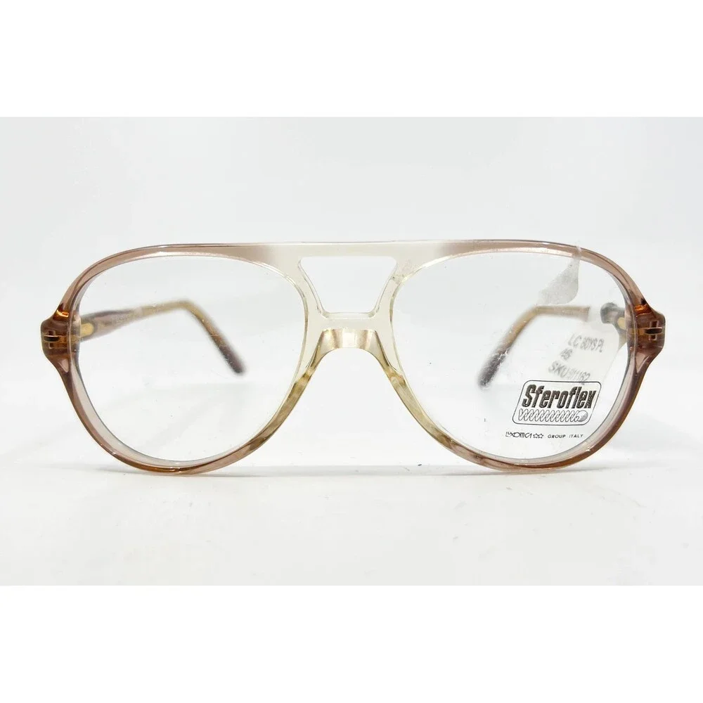 Sferoflex Eyeglass Frames Kids Pale Brown Aviator 50-16-135 31163